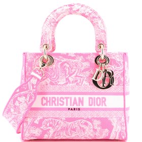 Christian Dior - Toile de Jouy Lady D-Lite Bag Embroidered Canvas