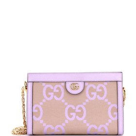 Gucci - Ophidia Chain Shoulder Bag Jumbo GG Canvas with Leather Small